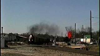 NS SD40 3190 leads NS 299 at Austell Georgia  22198 [upl. by Lezley583]