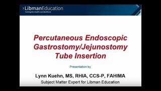 Percutaneous Endoscopic GastrostomyJejunostomy Tube Insertion [upl. by Aikam]