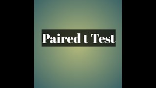 Paired t Test  Hindi [upl. by Lanrev]