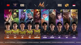 RRQ VS KBG  M6 WORLD CHAMPIONSHIP  MOBILELEGENDS [upl. by Celio584]