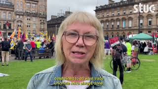 AntiRacism Rally in Glasgow on 7 September 2024 [upl. by Neddie571]