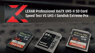 LEXAR Professional 1667X UHSII SD Card amp LEXAR RW450 Card Reader Unboxing amp SpeedTest Comparison [upl. by Yazbak]