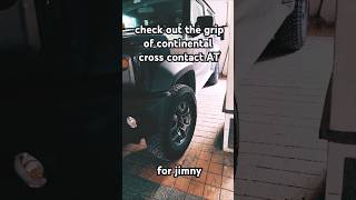 jimny tyres upgrade continental cross contact ATjimny jimnyoffroad suzukijimny4x4 4x4offroad [upl. by Nnahgiel]