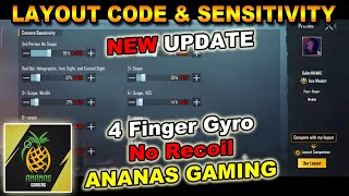 New ANANAS GAMING Control Code amp Sensitivity [upl. by Ttnerb]