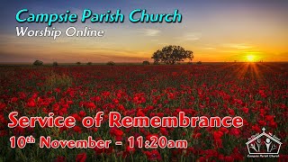 Campsie Parish Church  Sunday Service Live Stream  Sunday 10th November 2024 [upl. by Domash]