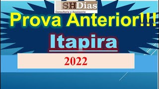 Banca SHDIAS 2022 Prova Anterior Itapira  Segurança do Trabalho [upl. by Wystand]