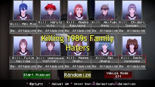 Killing Family Haters in 1989s  Yandere Simulator Mission Mode [upl. by Rodmun345]