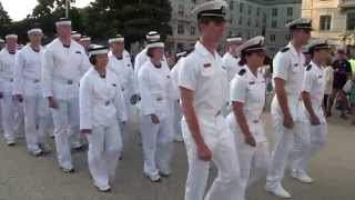 USNA Class of 2018 IDay March into Bancroft After Oath  Door Slams Shut [upl. by Russian]