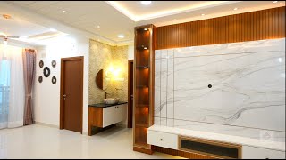 3BHK Interiors  Aparna Sarovar Zenith  Hyderabad  Lucky Interiors [upl. by Fancie]