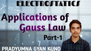 Application of gauss law class 12 gausslaw gausstheorem 12physics trending electrostatics [upl. by Ardnekal]