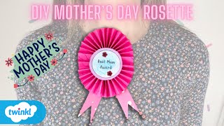 How to Make a Mother’s Day Craft Rosette Gift 🎁 [upl. by Buskus]