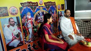 Sandeha Nivaranee By Rajagopala ganapatigal editor amp PUBLISHERVAITHIKASRI with Miss Thasmaya [upl. by Ahsuas]