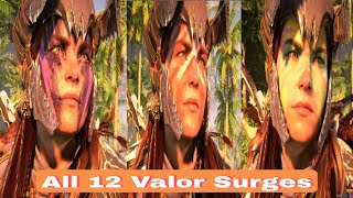 All 12 Valor Surges  Horizon Forbidden West PS5 [upl. by Laurence]