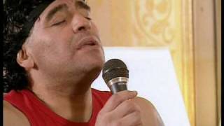 MARADONA Canta quotSALON VACIOquot ESCLUSIVA [upl. by Nawotna]