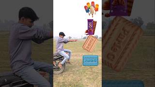 ParleG biscuit to icecream catbury Popcorn Good day magical video short tranding [upl. by Nayrda]