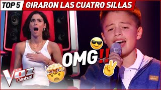 GIRARON TODAS LAS SILLAS por estos INCREÍBLES talents en La Voz Kids [upl. by Nomrac808]