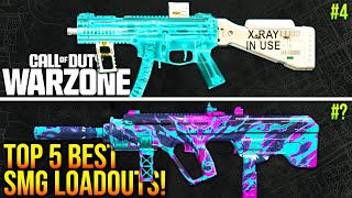 WARZONE Top 5 BEST SMG META LOADOUTS After Update WARZONE Best Setups [upl. by Aihseya884]