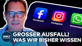 FACEBOOK INSTAGRAM WHATSAPP Was wir über die weltweite Störung bisher wissen [upl. by Llehcear]