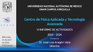 Centro de Física Aplicada y Tecnología Avanzada [upl. by Naneek265]