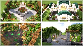 Minecraft 5 Beautiful Gardens Designs To Show Off Your World [upl. by Eilujna319]