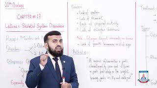 Class 10  Biology  Chapter 13  Lecture 5  Topic Disorders of Skeletal System  Allied Schools [upl. by Irec325]