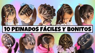 20 peinados faciles y rápidos con trenza para este 2023  niñas o juvenil [upl. by Zenobia]