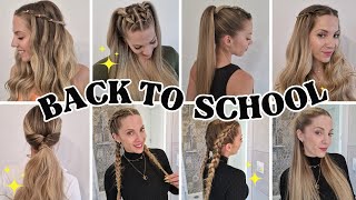 10 COIFFURES FACILE et RAPIDE BACK TO SCHOOL ✏️ coiffure back to work 📚 rentrée scolaire 2024 [upl. by Ackerley]