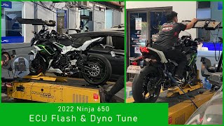 ECU Flash and Dyno Tune for my 2022 Ninja 650  Philippines  Motorad Performance [upl. by Neggem]