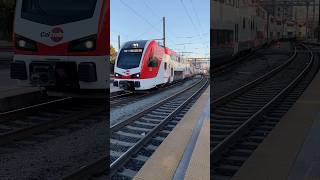 Caltrain 702 arriving at San Jose Diridon station from San Francisco [upl. by Einalam]