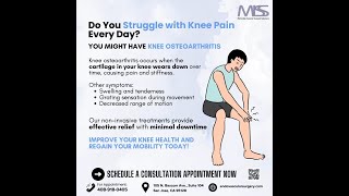 Struggling with Knee Pain Choose our nonsurgical procedures for quick relief [upl. by Urdna728]