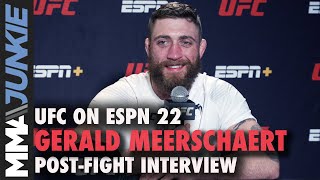 Gerald Meerschaert credits introspective work after Chimaev loss for win at UFC on ESPN 22 [upl. by Poulter]