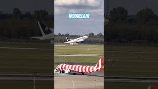 Nouvelair 🛫Takeoff shorts aviation video airplane düsseldorf airport germany travel 2024 [upl. by Adnof]