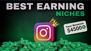 BEST EARNING NICHES IN THE INSTAGRAM [upl. by Akered]