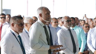 The President inaugurates new Cargo Terminal at Velana International Airport [upl. by Landa530]