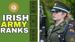 IRISH ARMY RANKS [upl. by Noedig71]