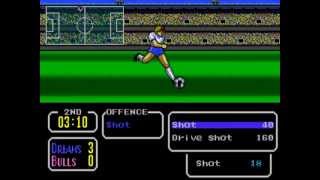 Tecmo Cup Football Game Sega Genesis [upl. by Alyakcim]