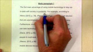 How to write a body paragraph [upl. by Liv]