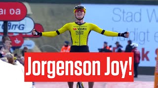 Dwars door Vlaanderen 2024 Highlights Matteo Jorgenson Celebrates Biggest Classic Win [upl. by Tucky]