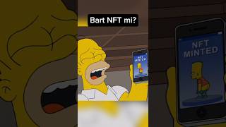 Bart NFT mi oldu shorts keşfet thesimpsons çizgifilm [upl. by Yatnohs]