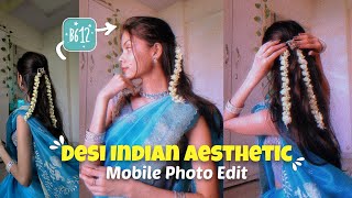 Desi Aesthetic B612 Photo Filter Edit Tutorial Easy for Beginners 📸🌟vedikajaokar [upl. by Nadruoj]