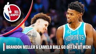 Brandon Miller amp LaMelo Ball GO OFF in Hornets OVERTIME WIN vs Detroit 🏆🤯 [upl. by Palmira623]