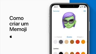 Como criar um Memoji  Suporte da Apple [upl. by Arataj]