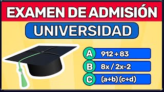 EXAMEN DE ADMISIÓN PARA LA UNIVERSIDAD 2024✅ MATEMÁTICAS EXAMEN UNIVERSIDAD [upl. by Aztirak316]