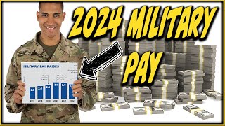 2024 Military Pay chart  What will you make [upl. by Lamej]