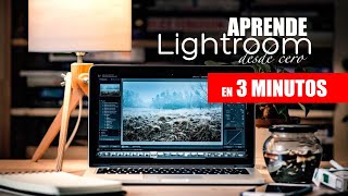 APRENDE a usar LIGHTROOM desde 0 en 3 MINUTOS [upl. by Nhguavoj]