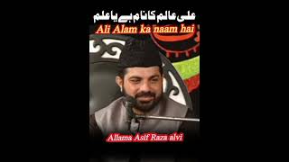 Ali alim ka naam hai ya ilm512 Allama Asif Raza alvi short viral video [upl. by Eelime]