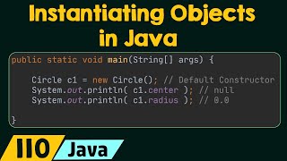 Instantiating Objects in Java [upl. by Dibbrun]