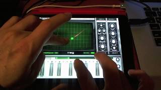 Audiobus ampiPad mini Dubstep  Cubasis for iPad  Animoog  LIVE FX [upl. by Tacklind]