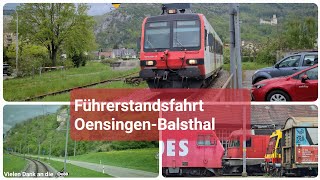 Führerstandsfahrt im Domino der S22 von Oensingen nach Balsthal [upl. by Ahsitra]