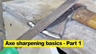 Axe sharpening basics  Part 1 [upl. by Genvieve96]